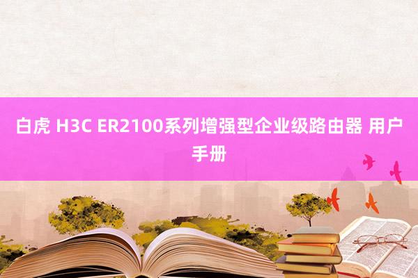 白虎 H3C ER2100系列增强型企业级路由器 用户手册